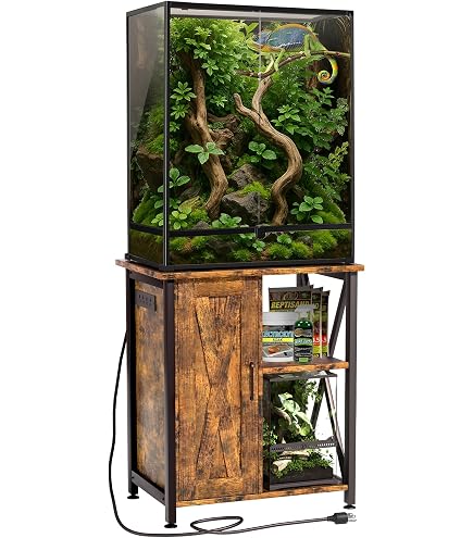 Amazon | Zoo Med ReptiBreeze LED Lights Deluxe Black Screen Cage